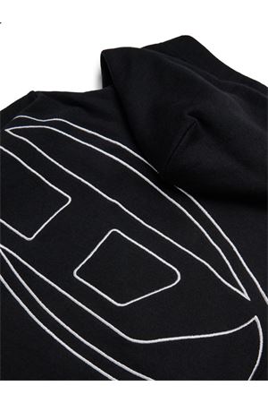 felpa in cotone nero DIESEL KIDS | J022750GYCJK900